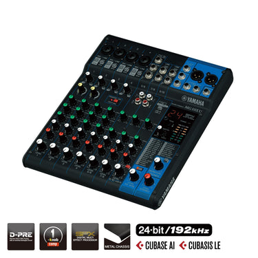 Mezcladora Yamaha 10 Canales, 4xlr Con Efectos Y Usb, Mg10xu